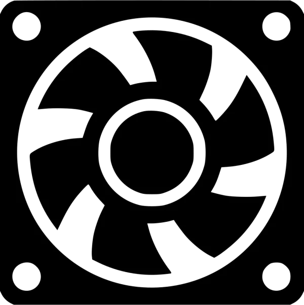 Computer Fan Icon PNG Transparent Background