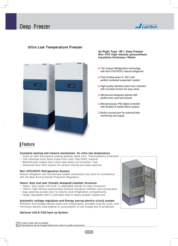 LabTech Ultra Low Temperature Deep Freezers PNG