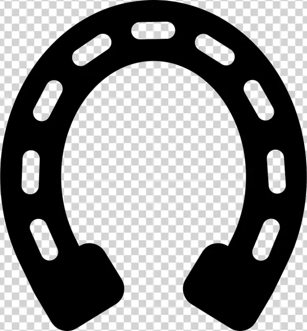 Horseshoe Outline PNG Transparent Background
