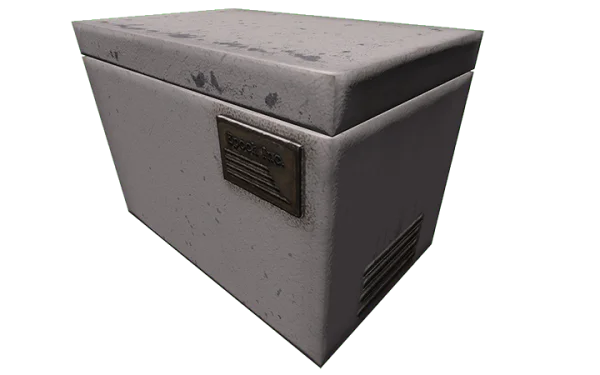 Distressed Metal Storage Box PNG Transparent Background