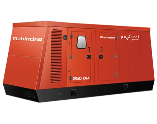 Mahindra Powerol 250 kVA Generator PNG Transparent Background