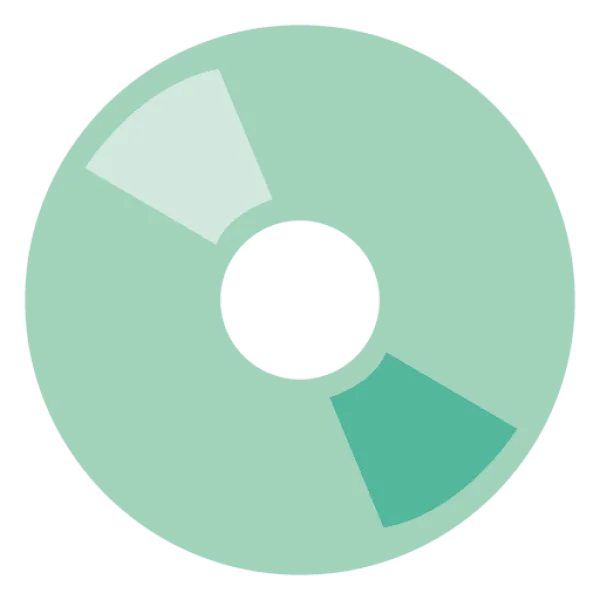 Mint Green Compact Disc PNG Icon