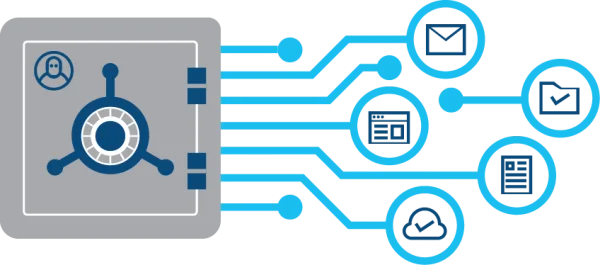 Digital Data Security Vault PNG Transparent Background