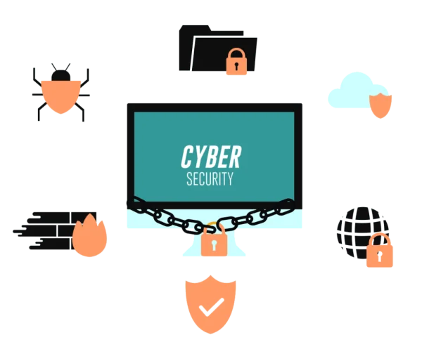 Cyber Security Network Protection Graphic