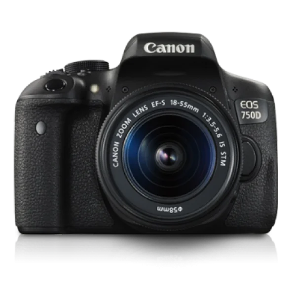 Canon EOS 750D DSLR Camera PNG Transparent Background