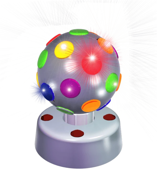 Fiber Optic Disco Ball PNG Transparent Background