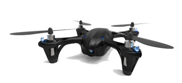 Black Drone with Camera PNG Transparent Background