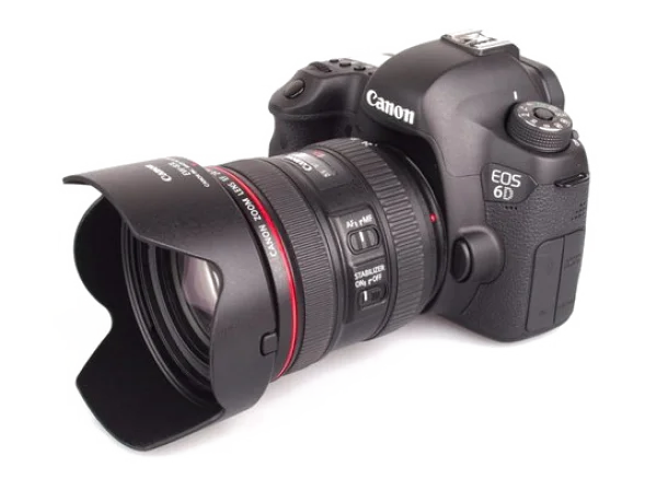 Canon EOS 6D DSLR Camera with Lens PNG Transparent