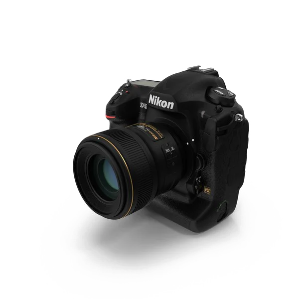 Nikon D5 DSLR Camera with Lens PNG