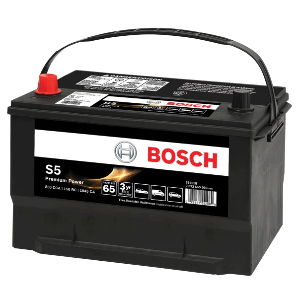 Bosch S5 Premium Power Car Battery PNG