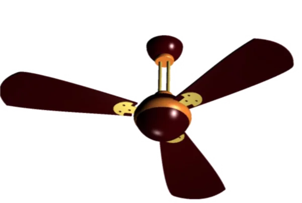 Classic Ceiling Fan PNG Transparent Background