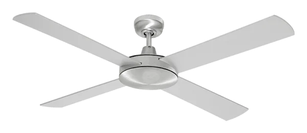 Modern Brushed Silver Ceiling Fan PNG