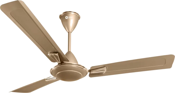 Champagne Gold Ceiling Fan PNG Transparent Background