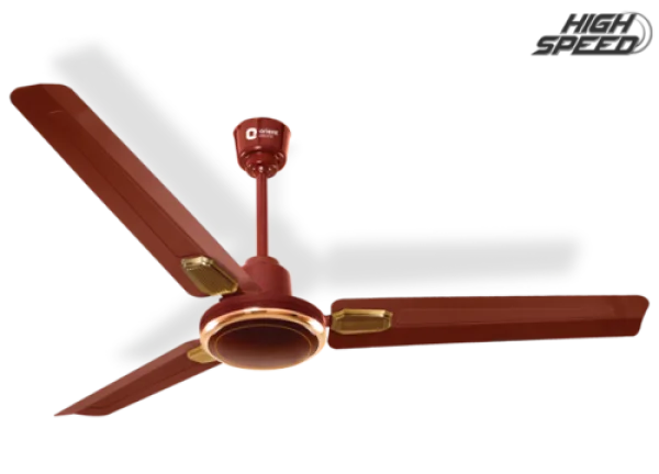 Maroon and Gold Ceiling Fan PNG Transparent