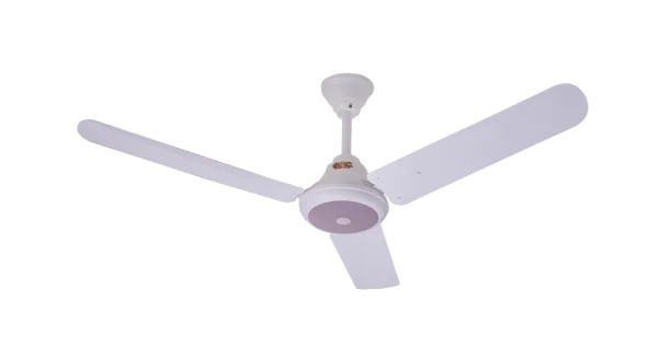 White 3-Blade Ceiling Fan PNG Transparent Background