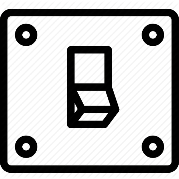 Light Switch Outline Icon PNG Transparent