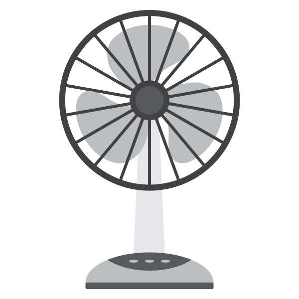 Desk Fan PNG Transparent Background