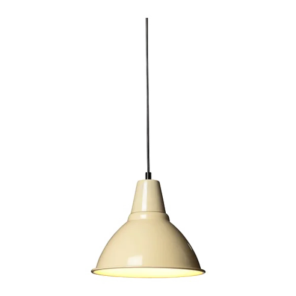 Cream Industrial Pendant Light PNG Transparent Background