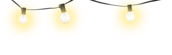 Glowing String Lights Transparent PNG