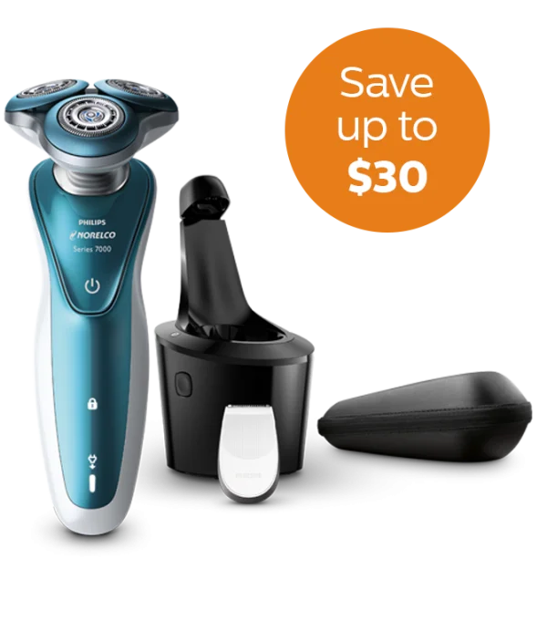Philips Norelco Series 7000 Shaver Set Transparent Background PNG