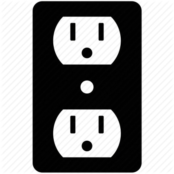 Electrical Outlet Icon PNG Transparent Background