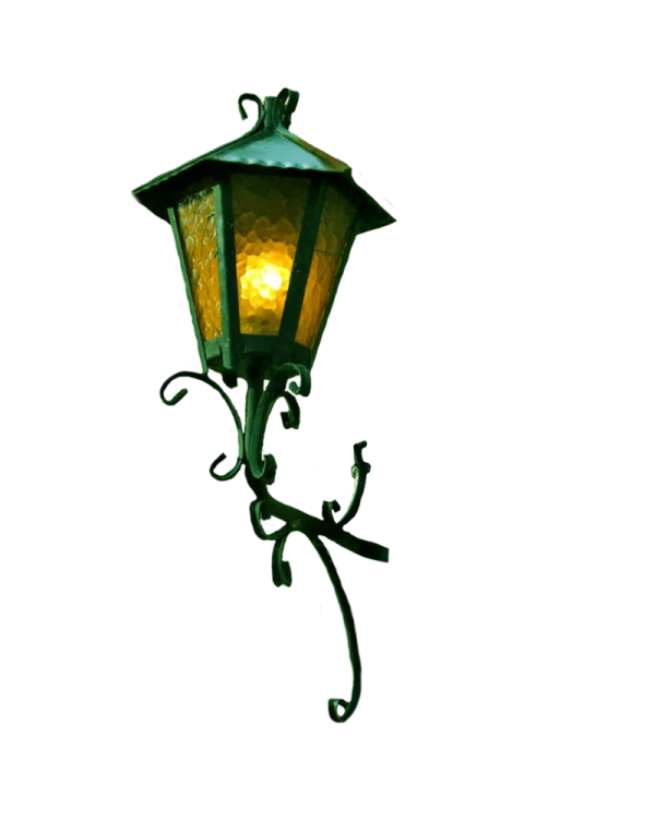Vintage Ornate Wall Lamp PNG Transparent