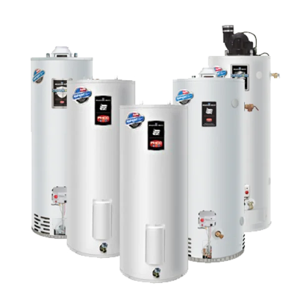 Group of Residential Water Heaters PNG