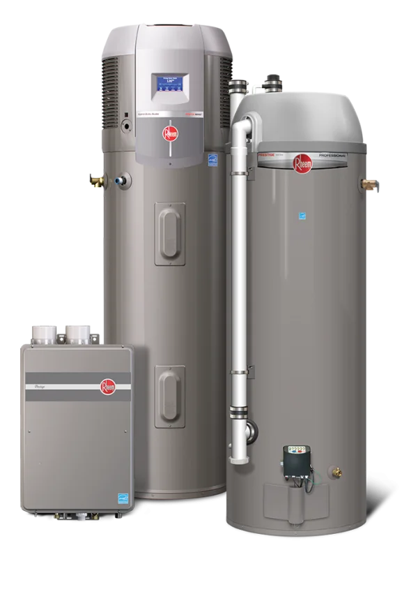 Rheem Water Heaters Collection PNG Transparent Background