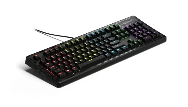 SteelSeries RGB Gaming Keyboard PNG Transparent Background