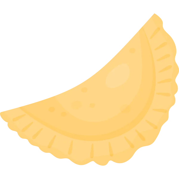 Stylized Empanada Dumpling PNG Transparent