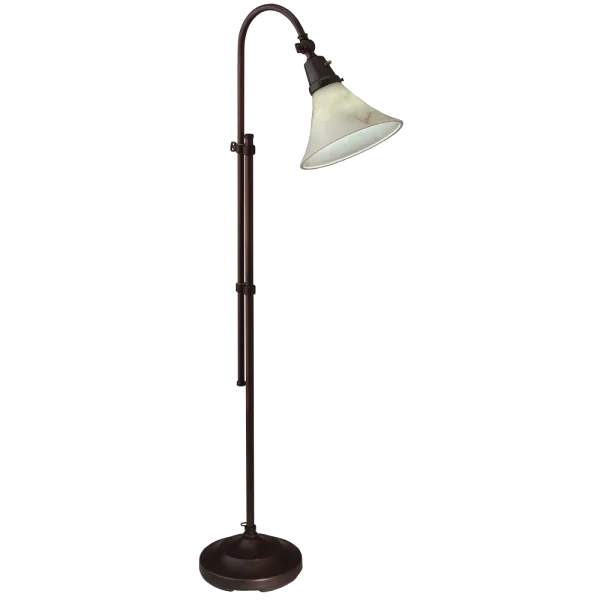 Adjustable Bronze Floor Lamp PNG Transparent Background