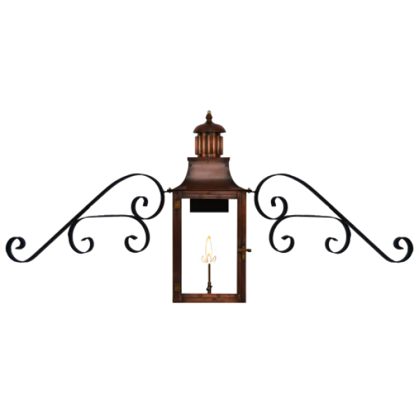 Old Fashioned Copper Gas Lantern PNG Transparent Background