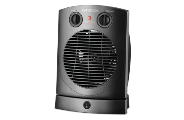 Black Portable Electric Fan Heater PNG Transparent