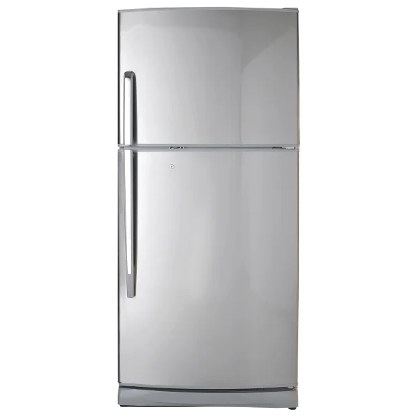 Modern Silver Refrigerator PNG Transparent Background
