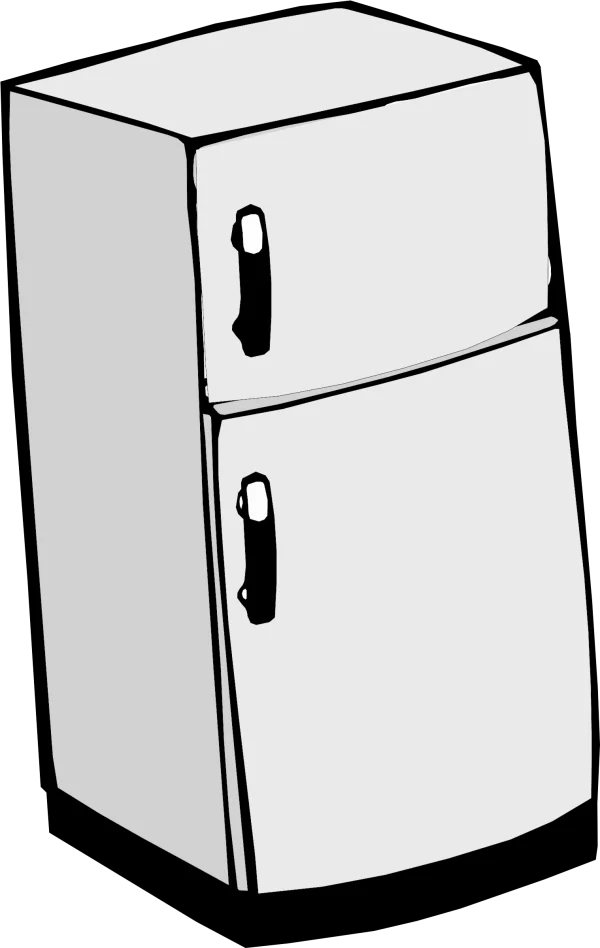 Cartoon Refrigerator PNG Transparent Background