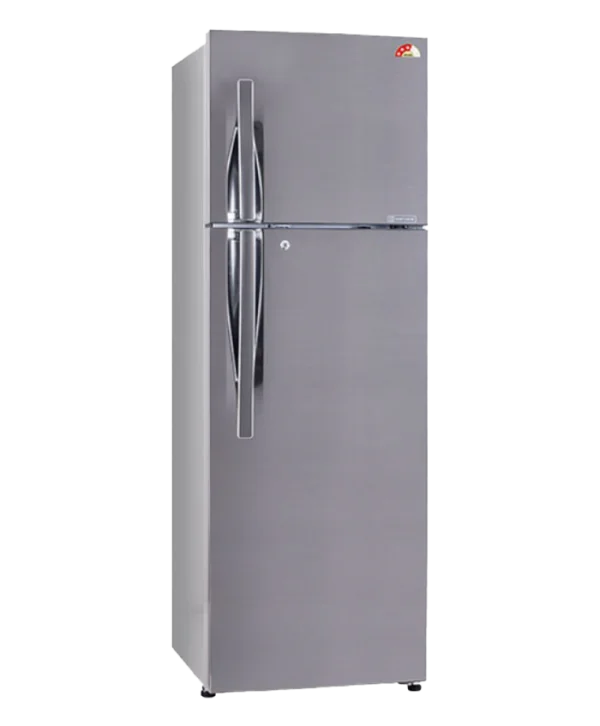 Modern Grey Double Door Refrigerator PNG Transparent