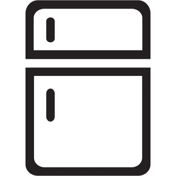 Outline Refrigerator Icon PNG Transparent Background