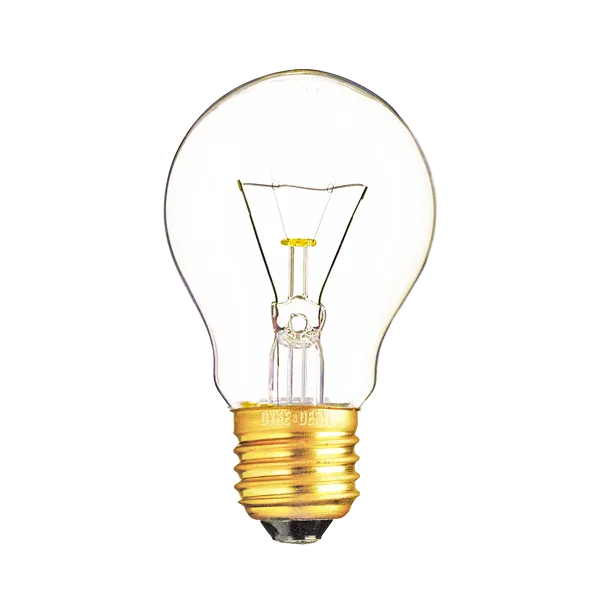 Classic Light Bulb PNG Transparent Background