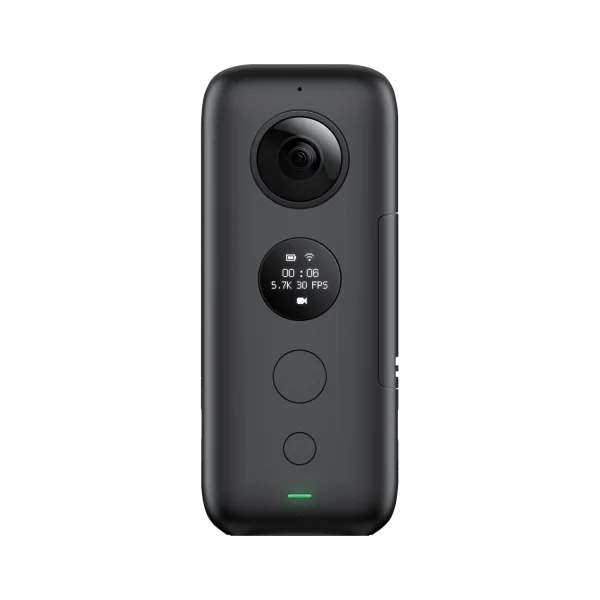 Black 360 Action Camera PNG Transparent Background