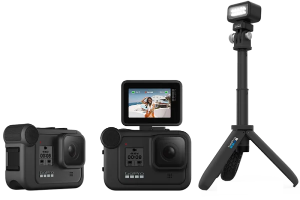 GoPro Cameras and Accessories Kit PNG Transparent