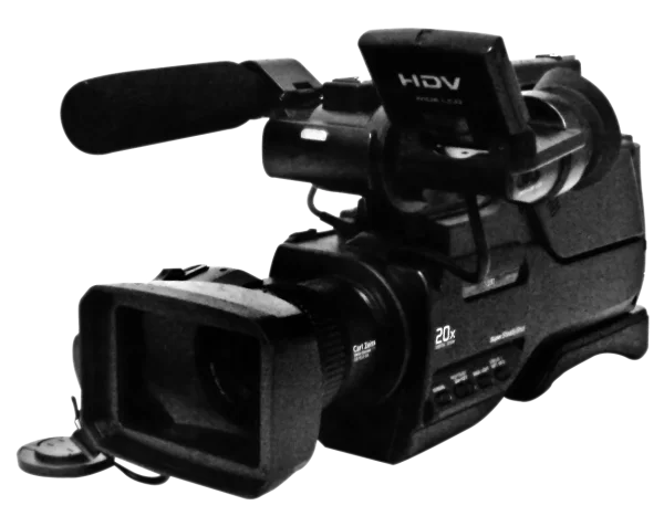 Vintage HDV Camcorder PNG Transparent Background