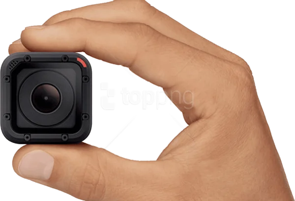 Hand Holding GoPro Session Camera PNG