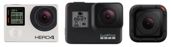 GoPro Action Camera Models PNG Transparent