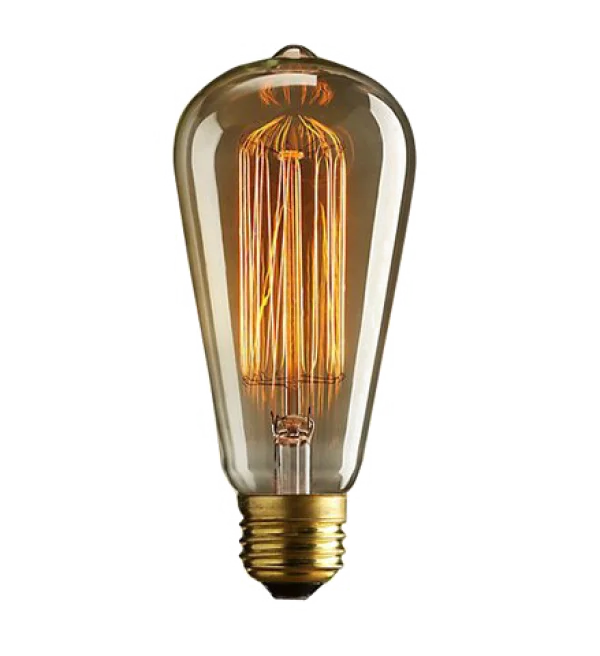 Edison Light Bulb PNG Transparent Background