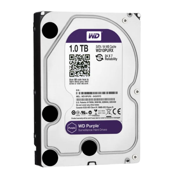 WD Purple 1TB Surveillance Hard Drive PNG