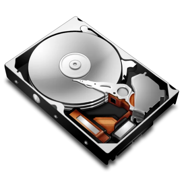 Open Hard Drive Disk Interior PNG Transparent Background