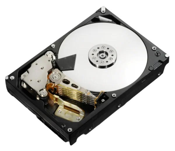 Open Hard Disk Drive Internal View PNG Transparent