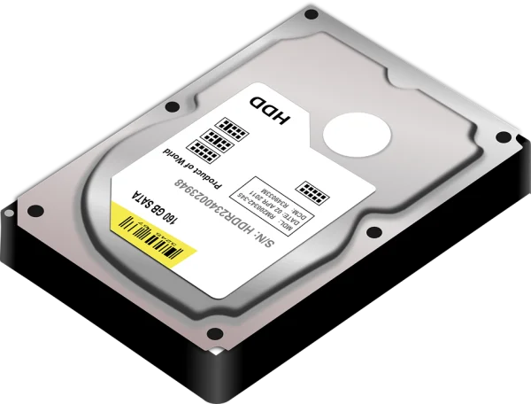 Hard Disk Drive (HDD) PNG Transparent Background
