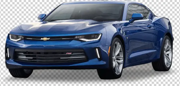 Blue Chevrolet Camaro PNG Transparent Background