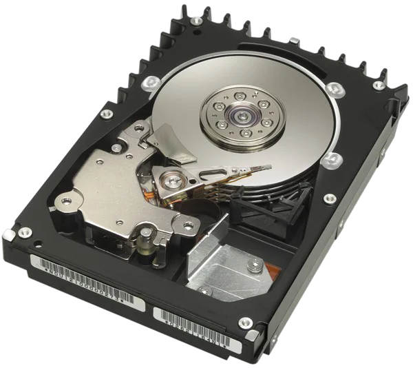 Open Hard Drive Internal Components PNG Transparent